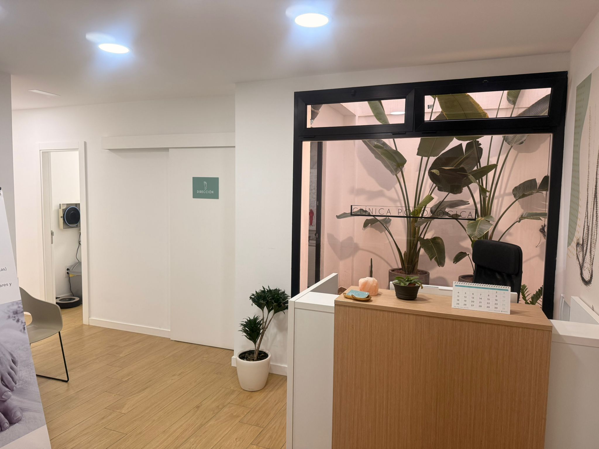 Recepción de la clínica Carolina Gelardo